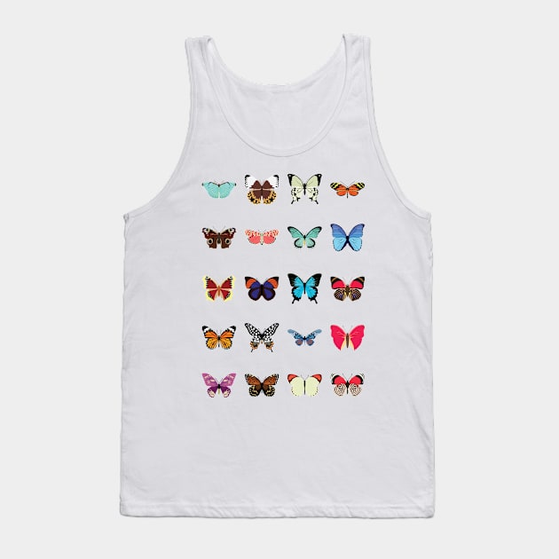 Butterflies Tank Top by dorothytimmer